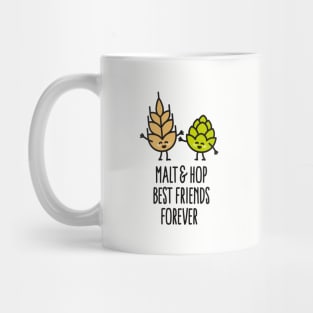 Malt hop BFF hipster couples beer friends men Mug